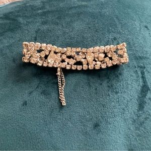 Vintage Weiss 3 Row Rhinestone Crystal Art Deco Tennis Bracelet